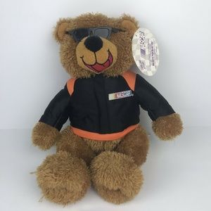 VTG NASCAR Sugar Loaf Teddy Bear Stuffed Animal